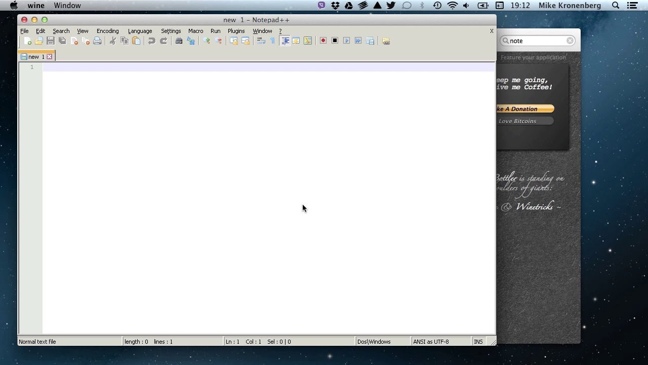 notepad for mac os x 10.4.11